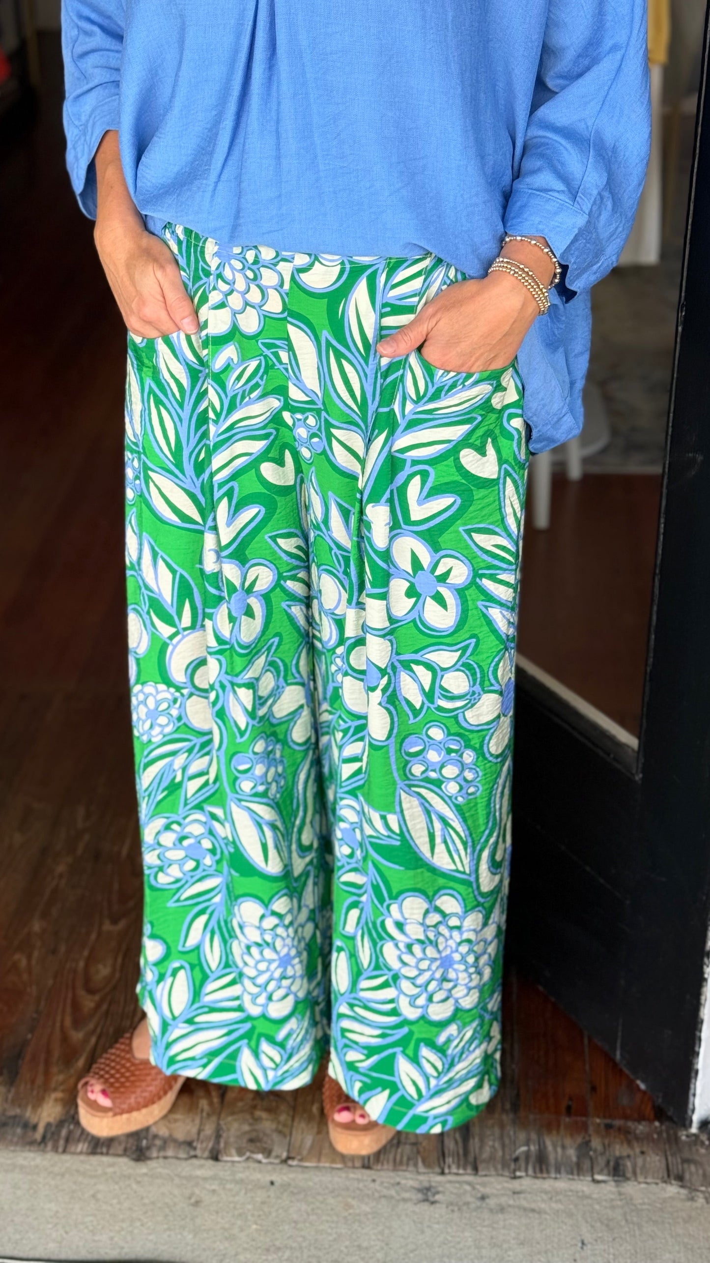 The Green Print Pant