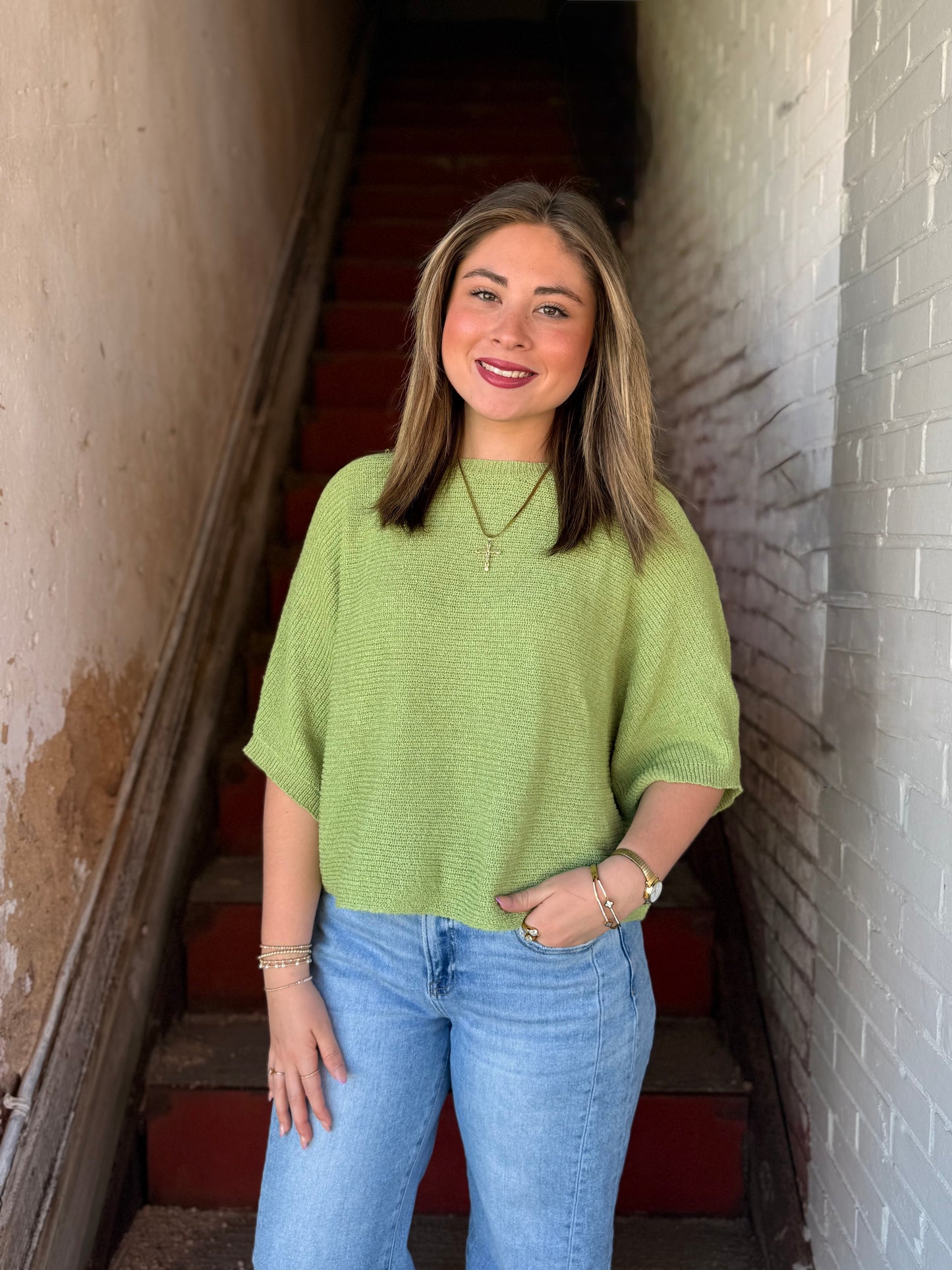 Matcha Moment Knit Top