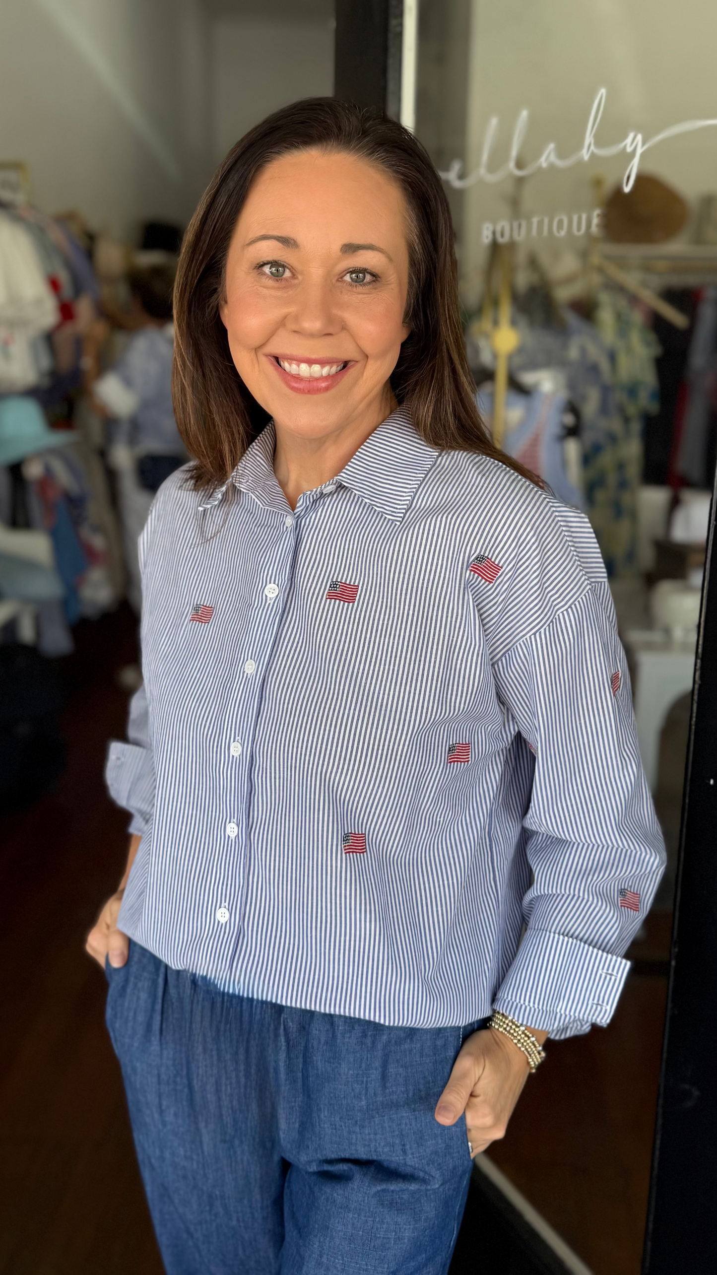 Stripe Flag Top