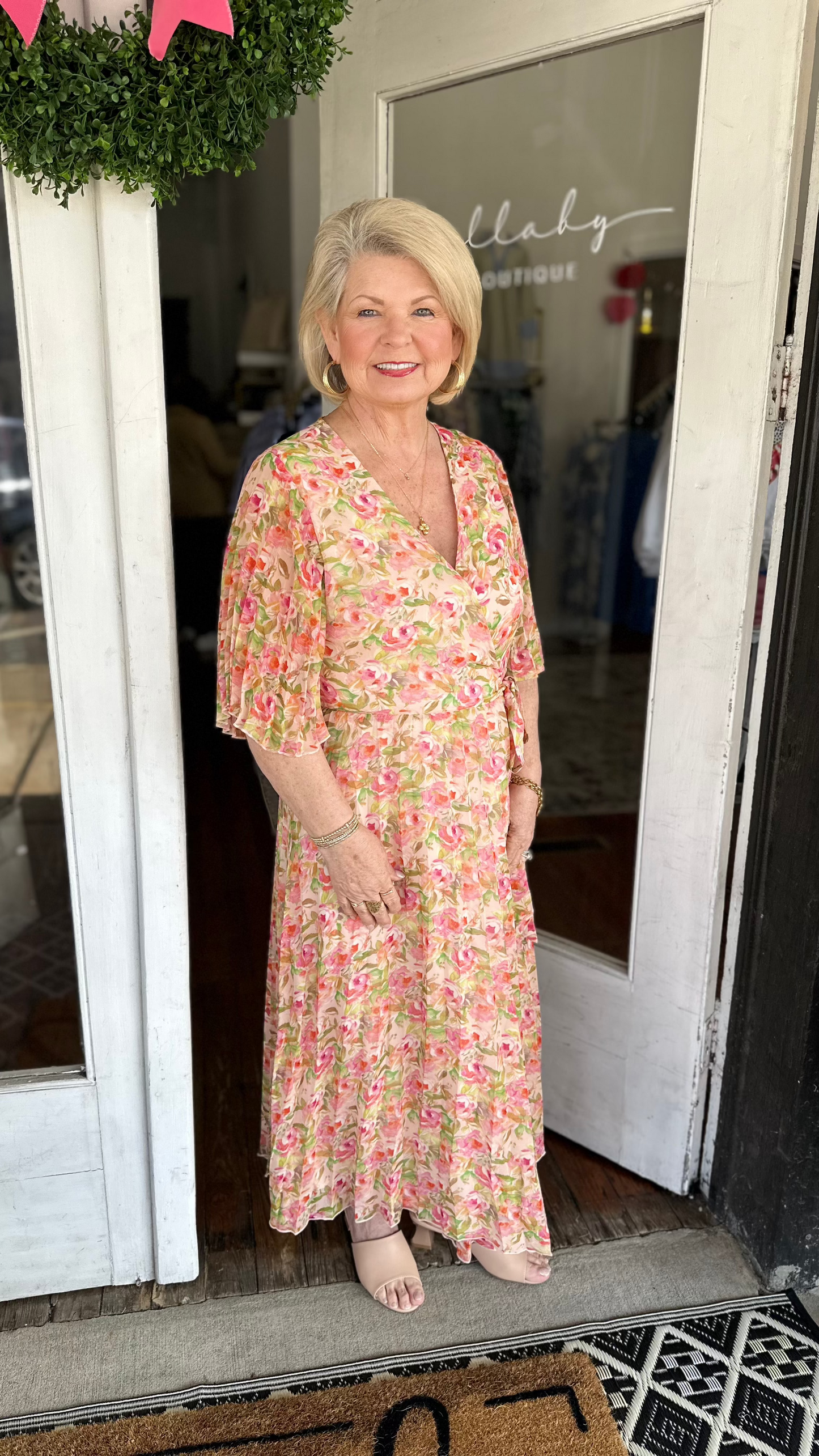 Floral Pleated Dress