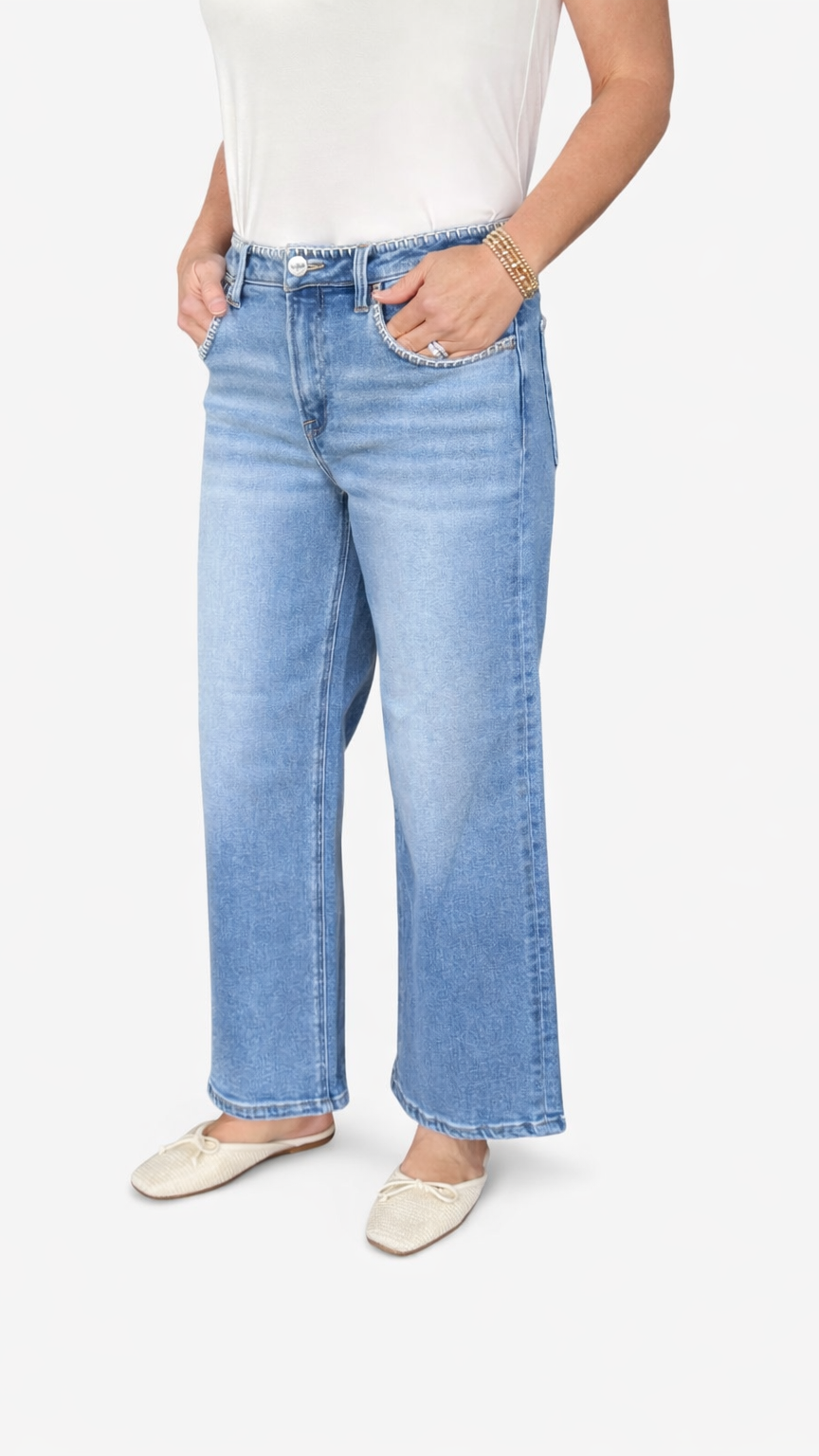 HR Crop Wide Jeans