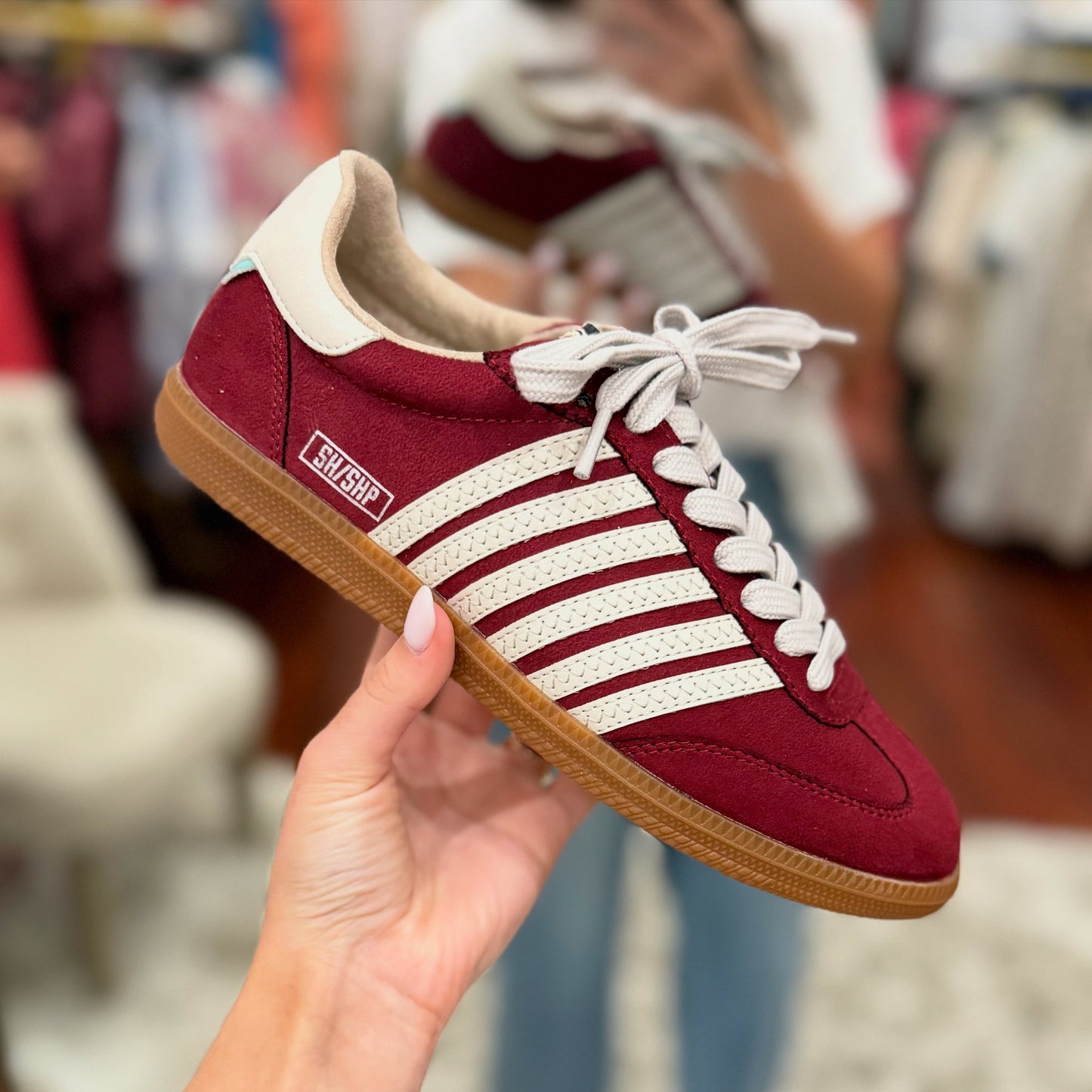 Stevie Wine Suede Sneaker