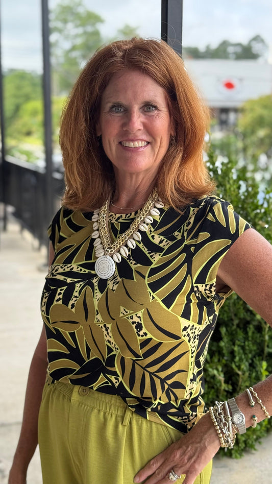 TRIBAL Avacado Tropics Top