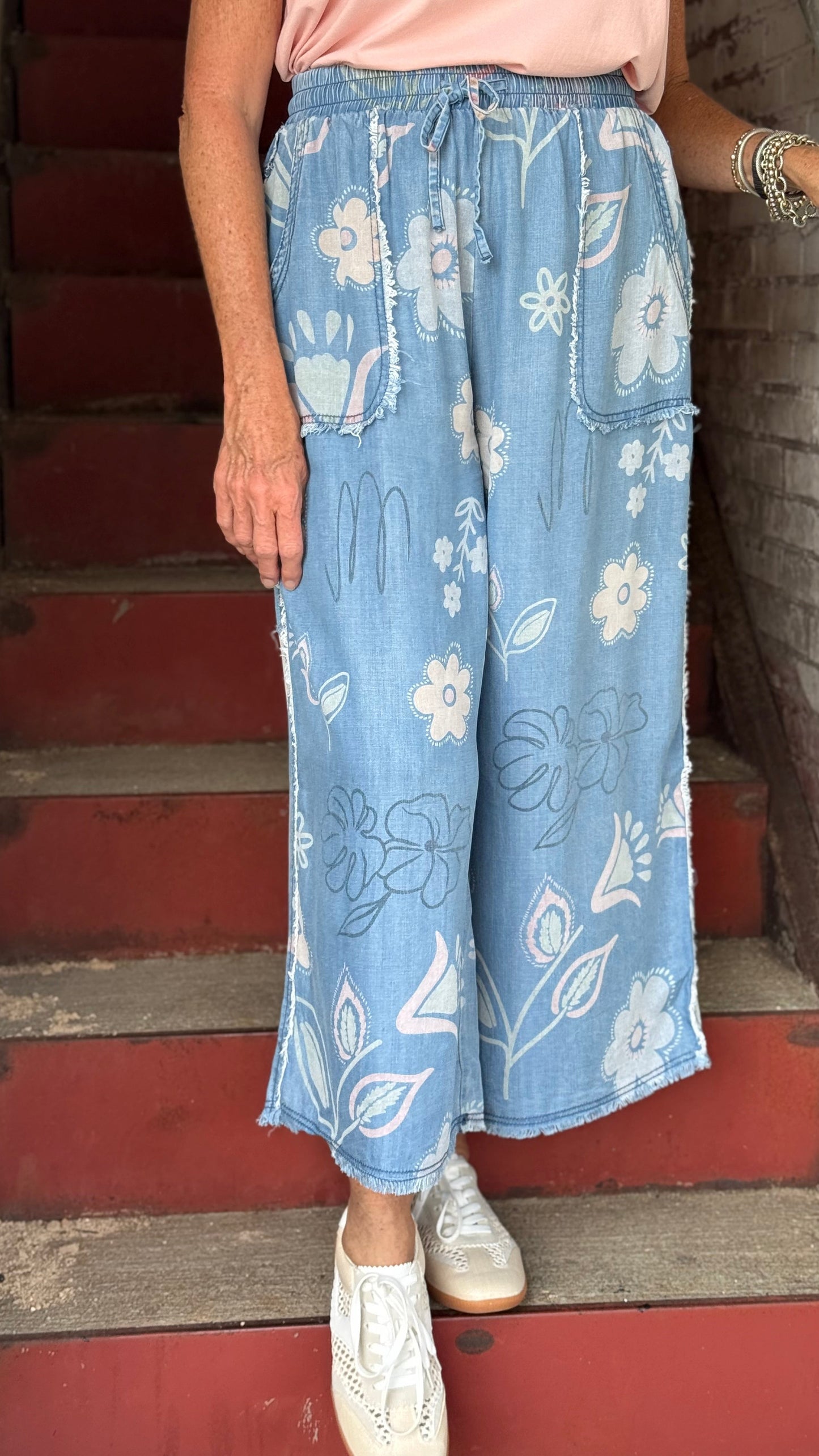 Floral Washed Pant