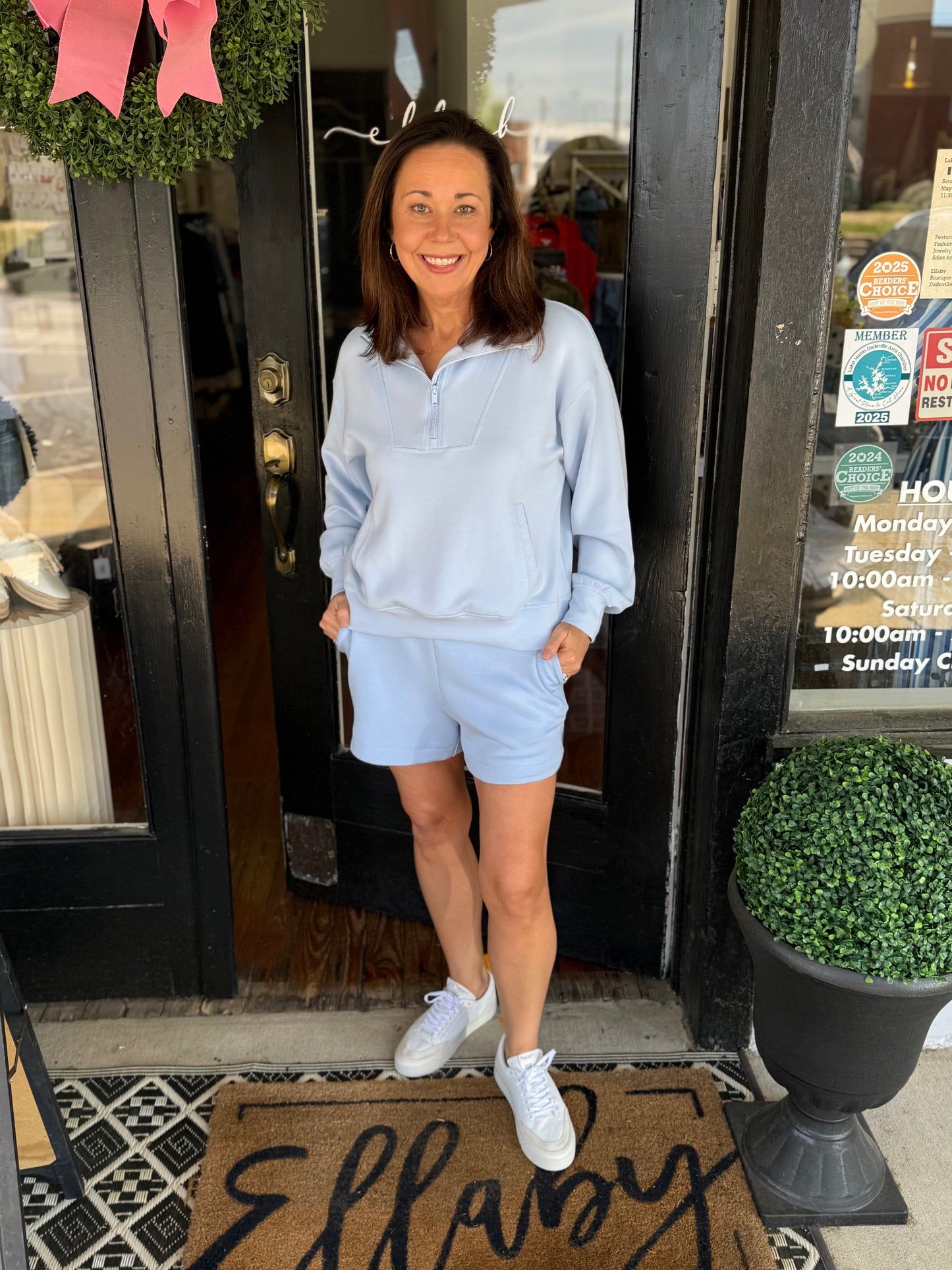 Modal Quarter Zip Pullover Set