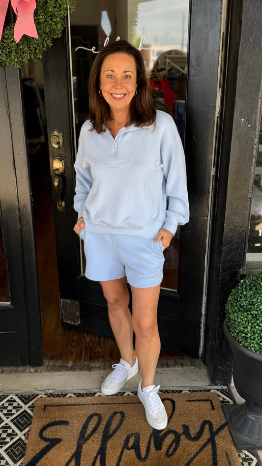 Modal Quarter Zip Pullover Set