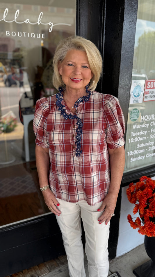 Plaid Dreams Top