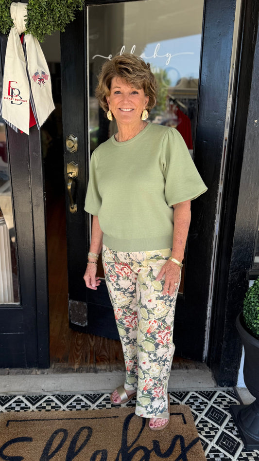 Floral Print Pant