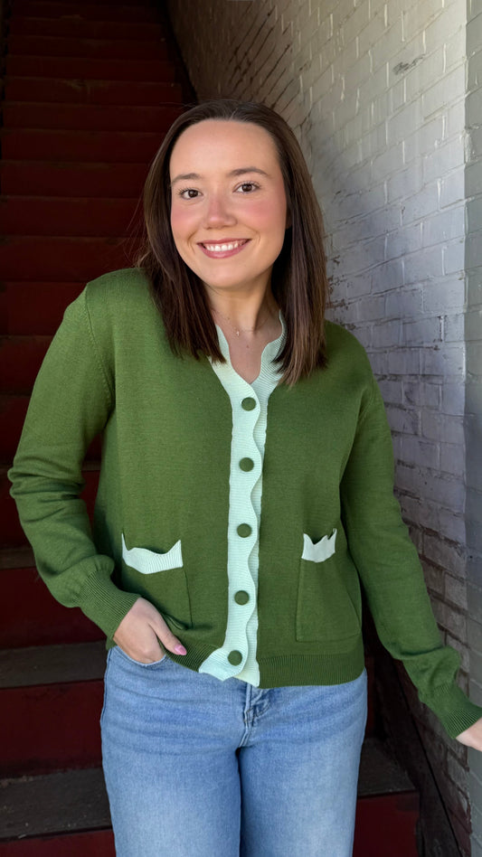 Mint Meadow Cardigan