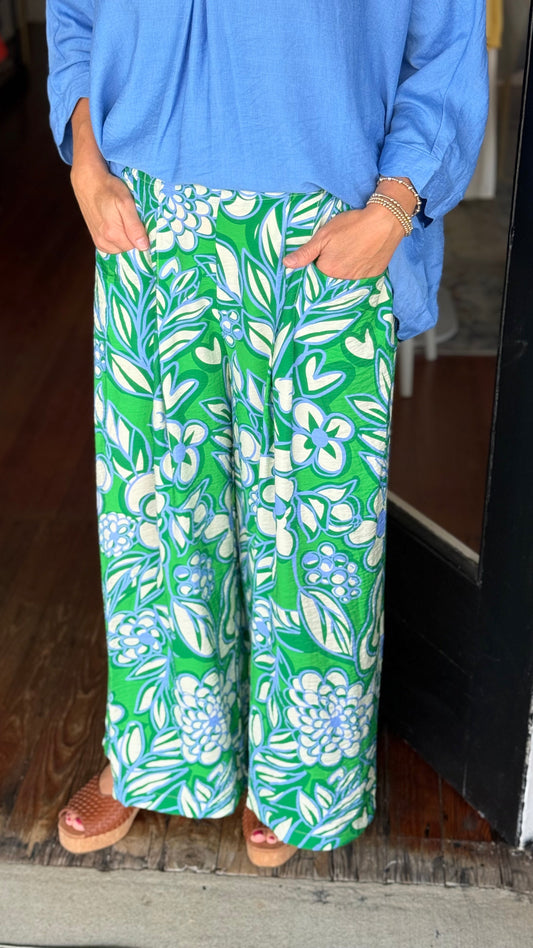 The Green Print Pant