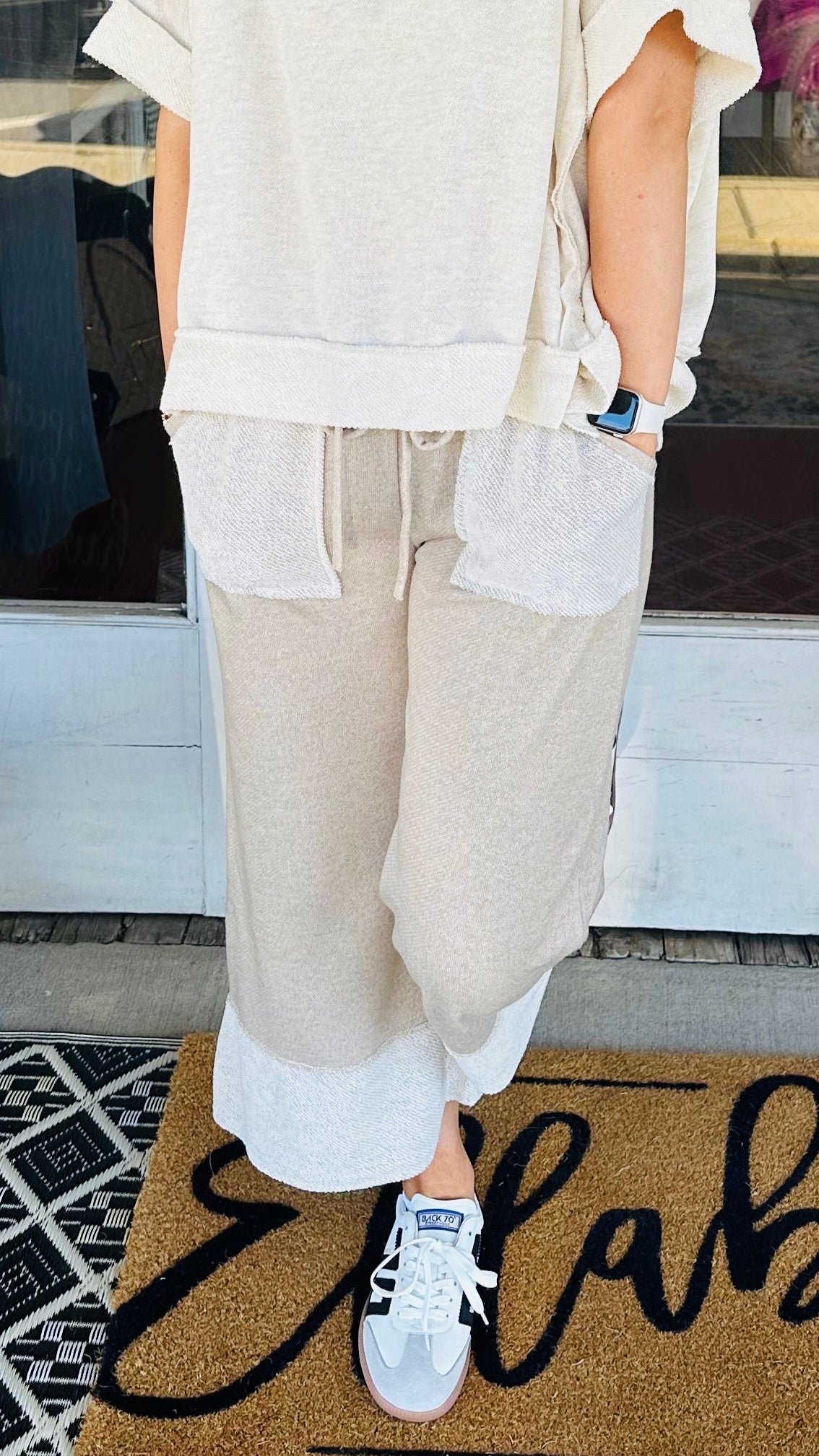 Terry Wide Leg Pant