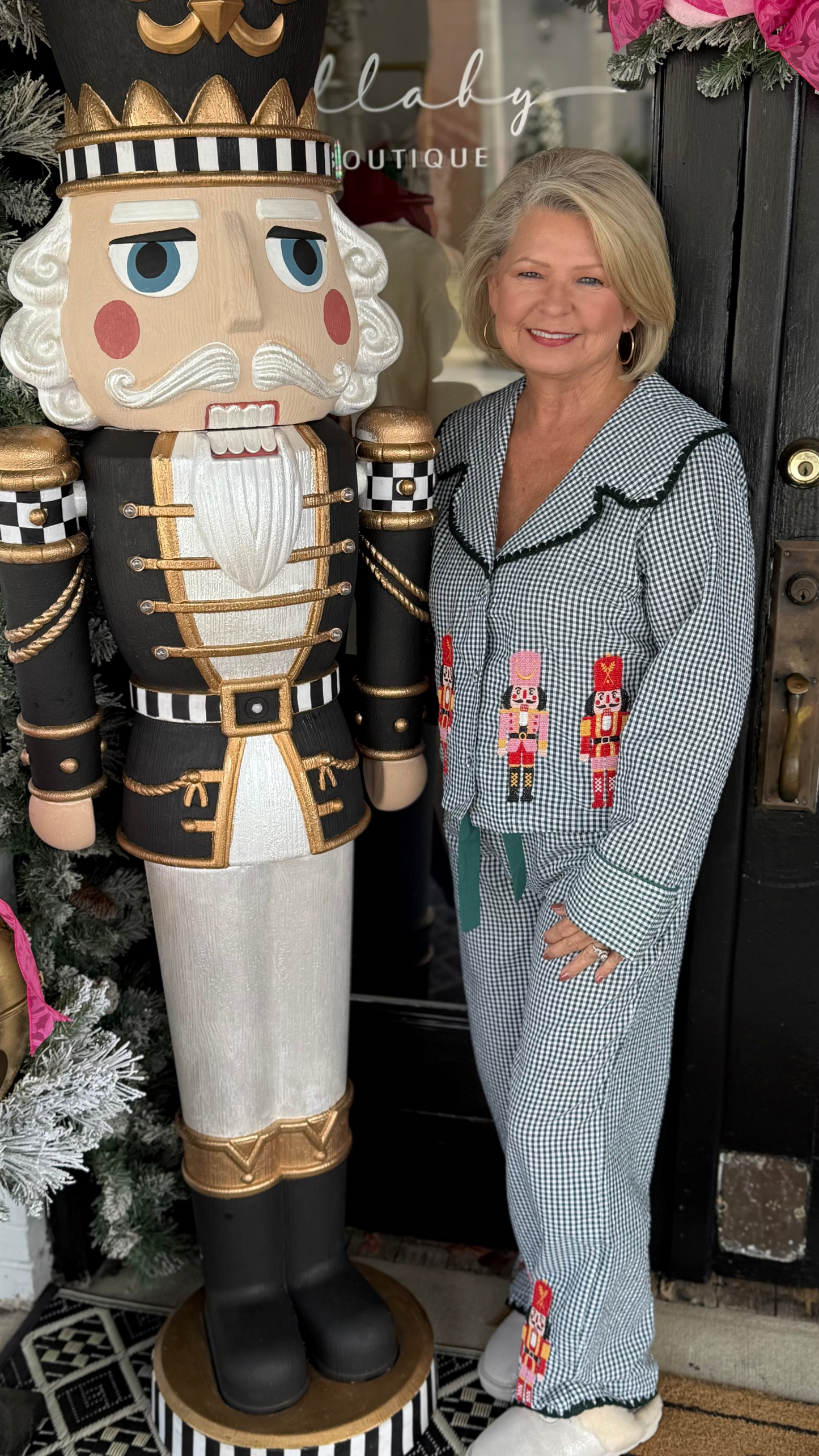 Nutcracker Gingham Pajama Set