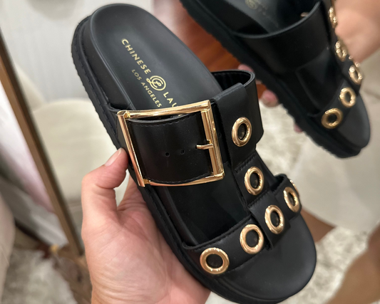 BLACK ROZALIA SANDAL