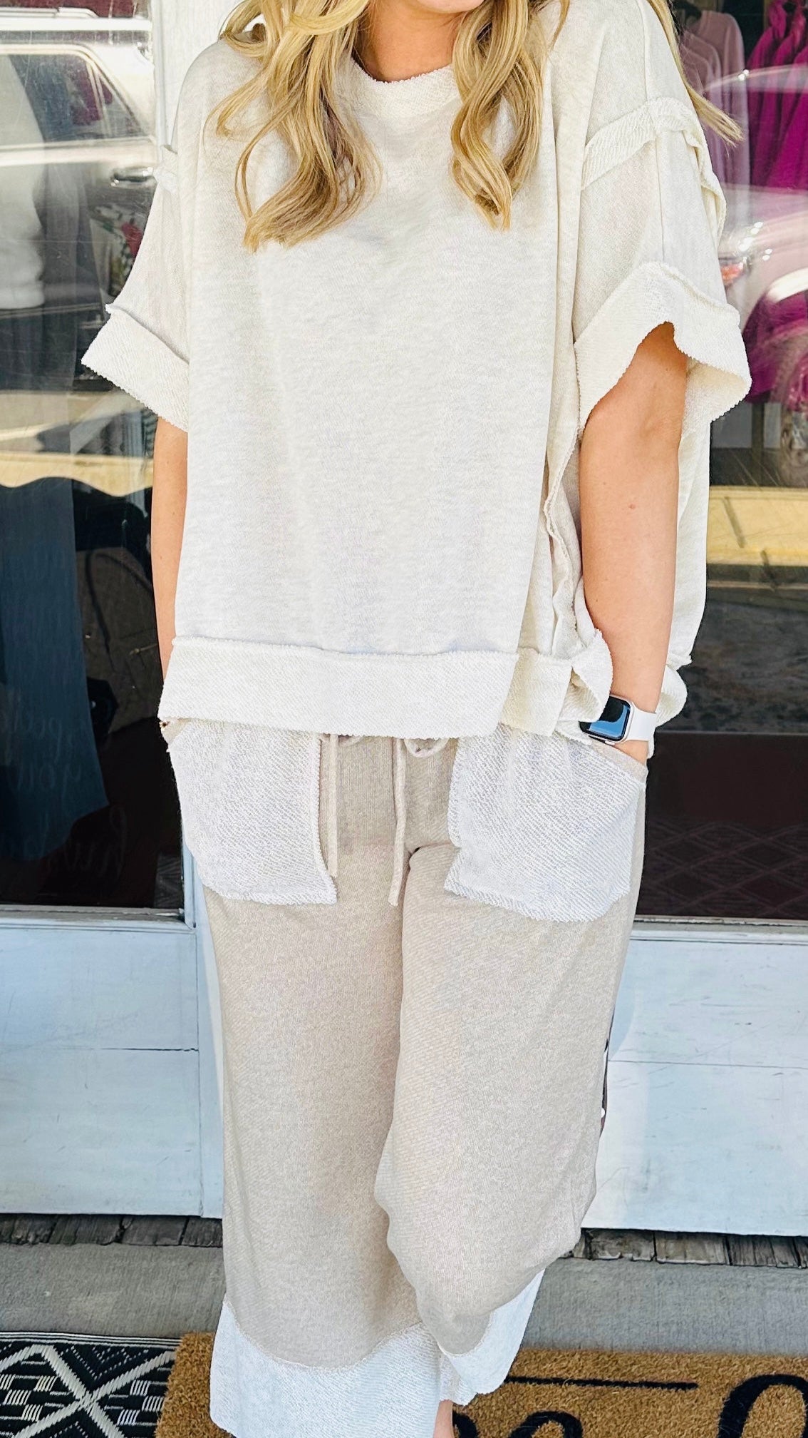 Terry Contrast Top