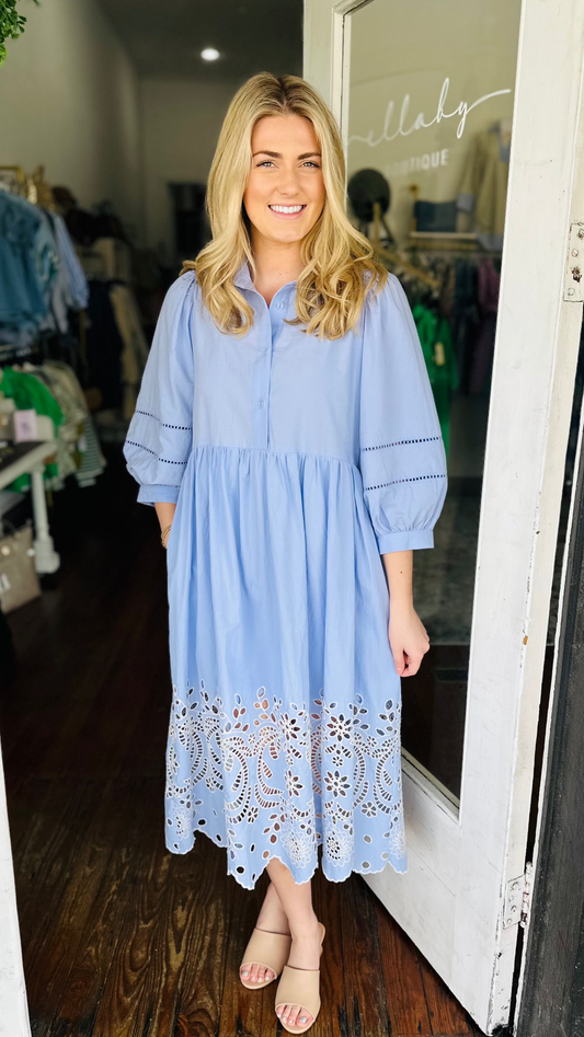Eyelet Embroidered Hem