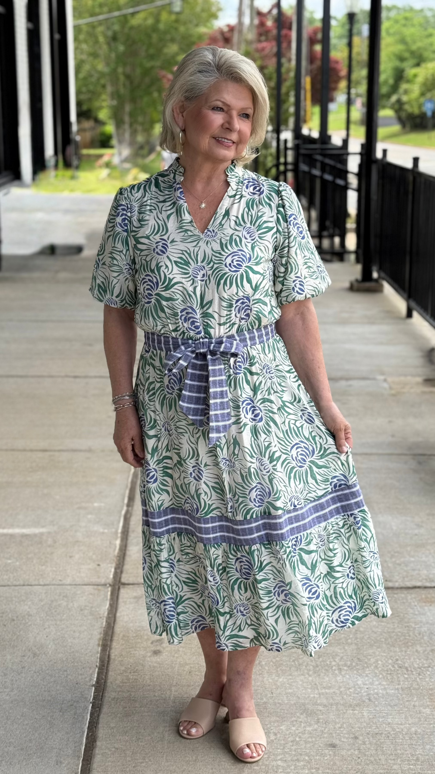 Floral Print Midi