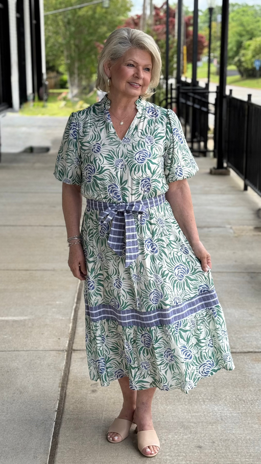 Floral Print Midi