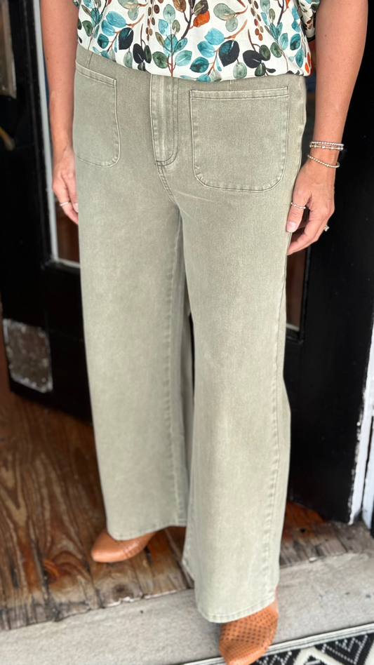 Olive Pocket Pant