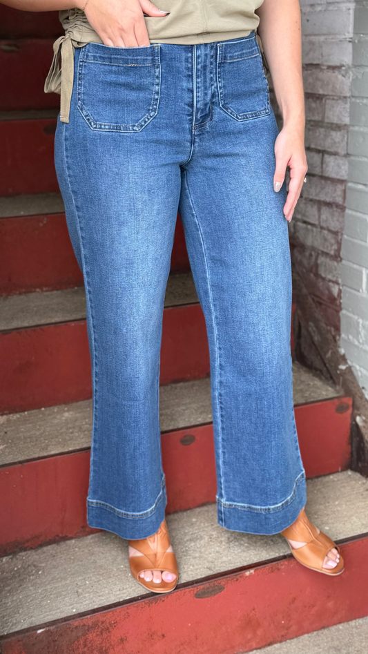 Stretch Wide Leg Ankle