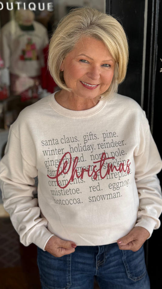 Merry Vocabulary Sweatshirt