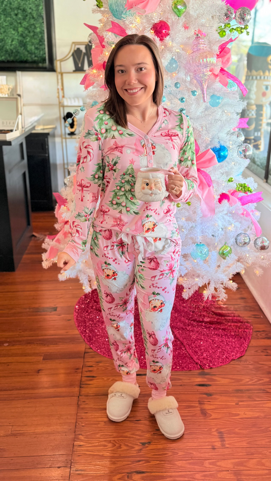 Pink Santa PJs