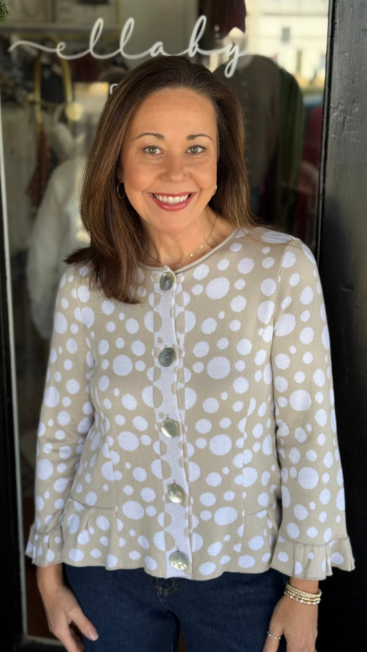 Whimsy Fun Dotted Cardigan