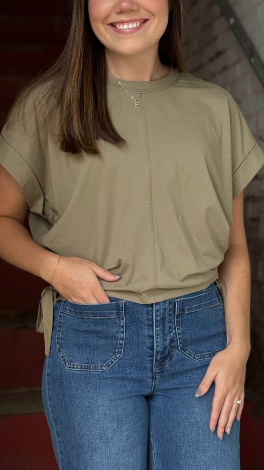 Side Scrunch  Tee