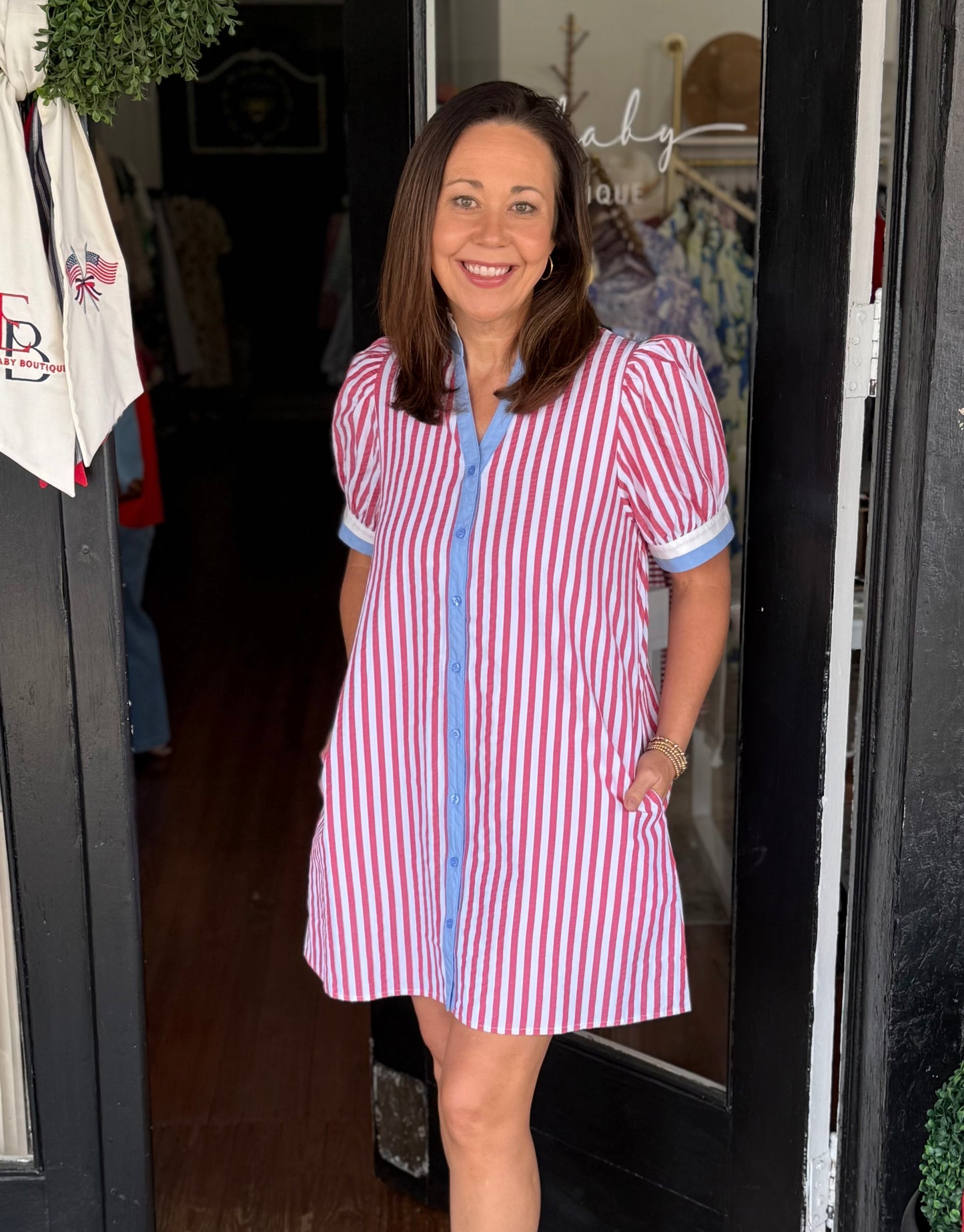 Americana Stripe Dress