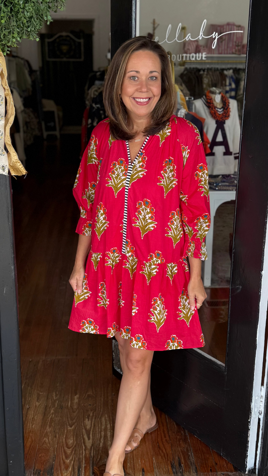 Floral Detailed Dress