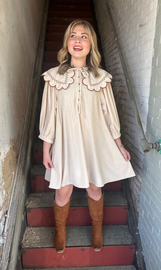 Bib Collar Dress
