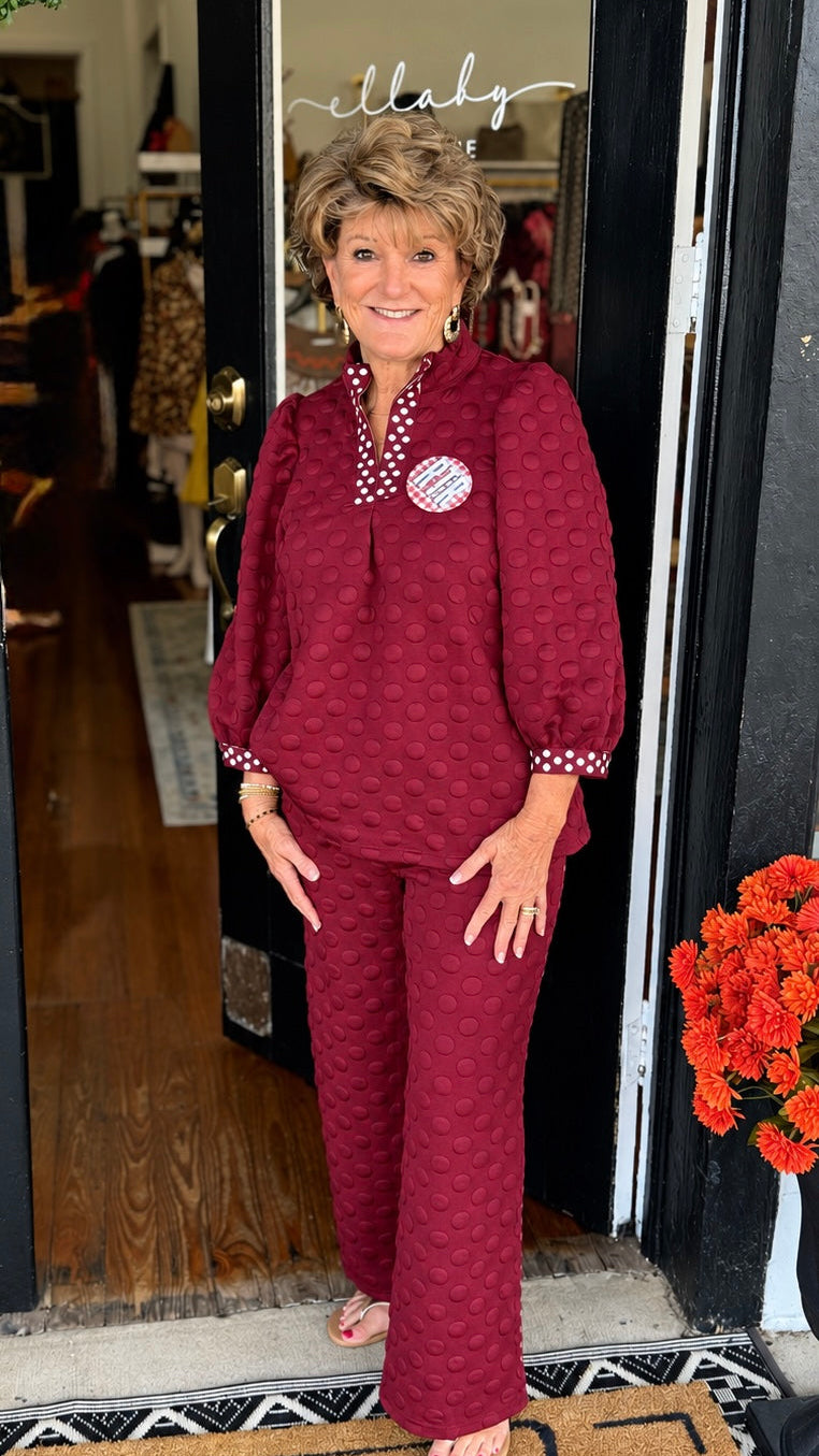 Dot Jaquard Set