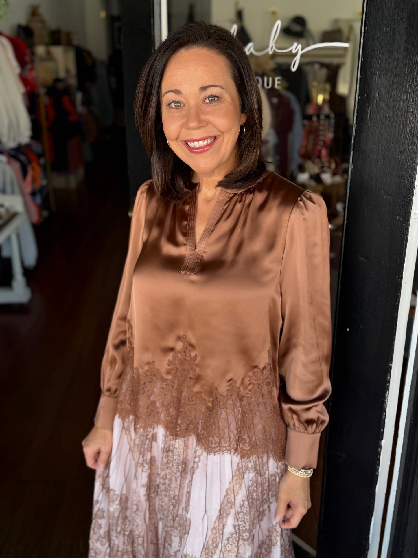 Mocha Mousse Blouse