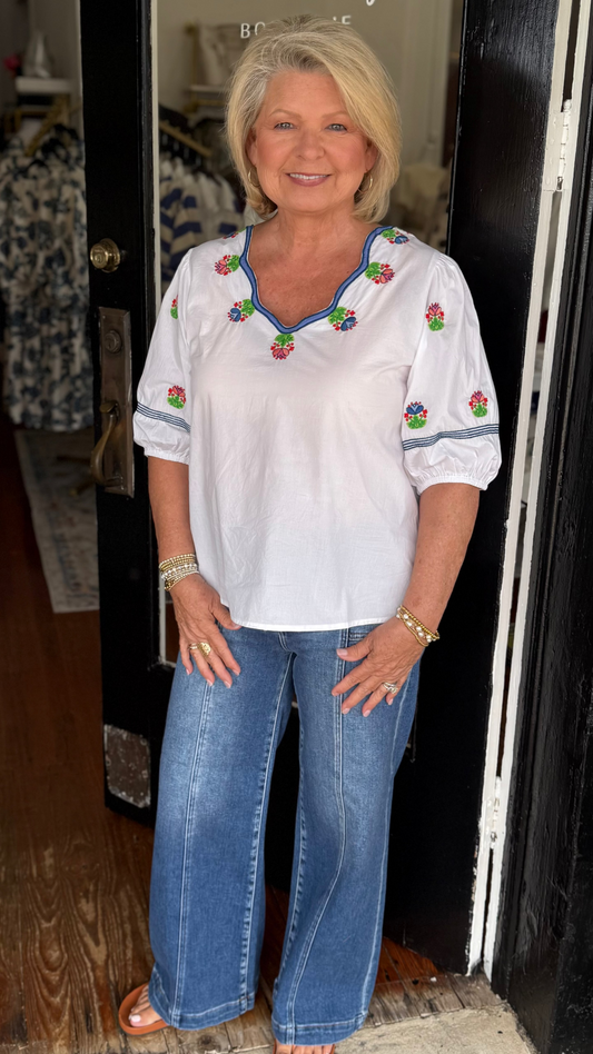 Blossom Stitches Blouse