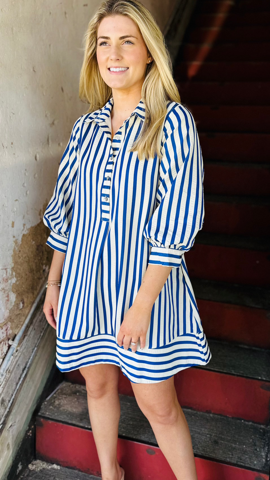 Stripe Collar Dress