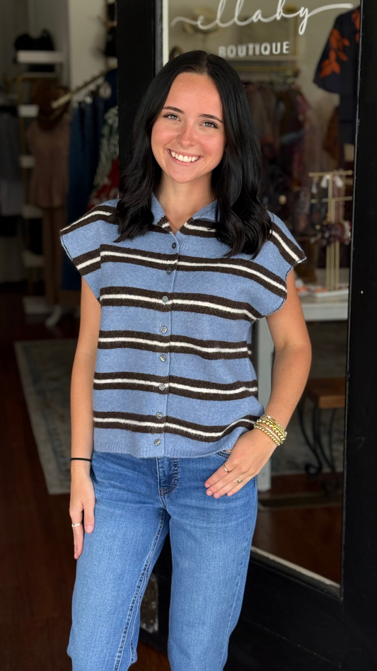 Stripe Sweater Top