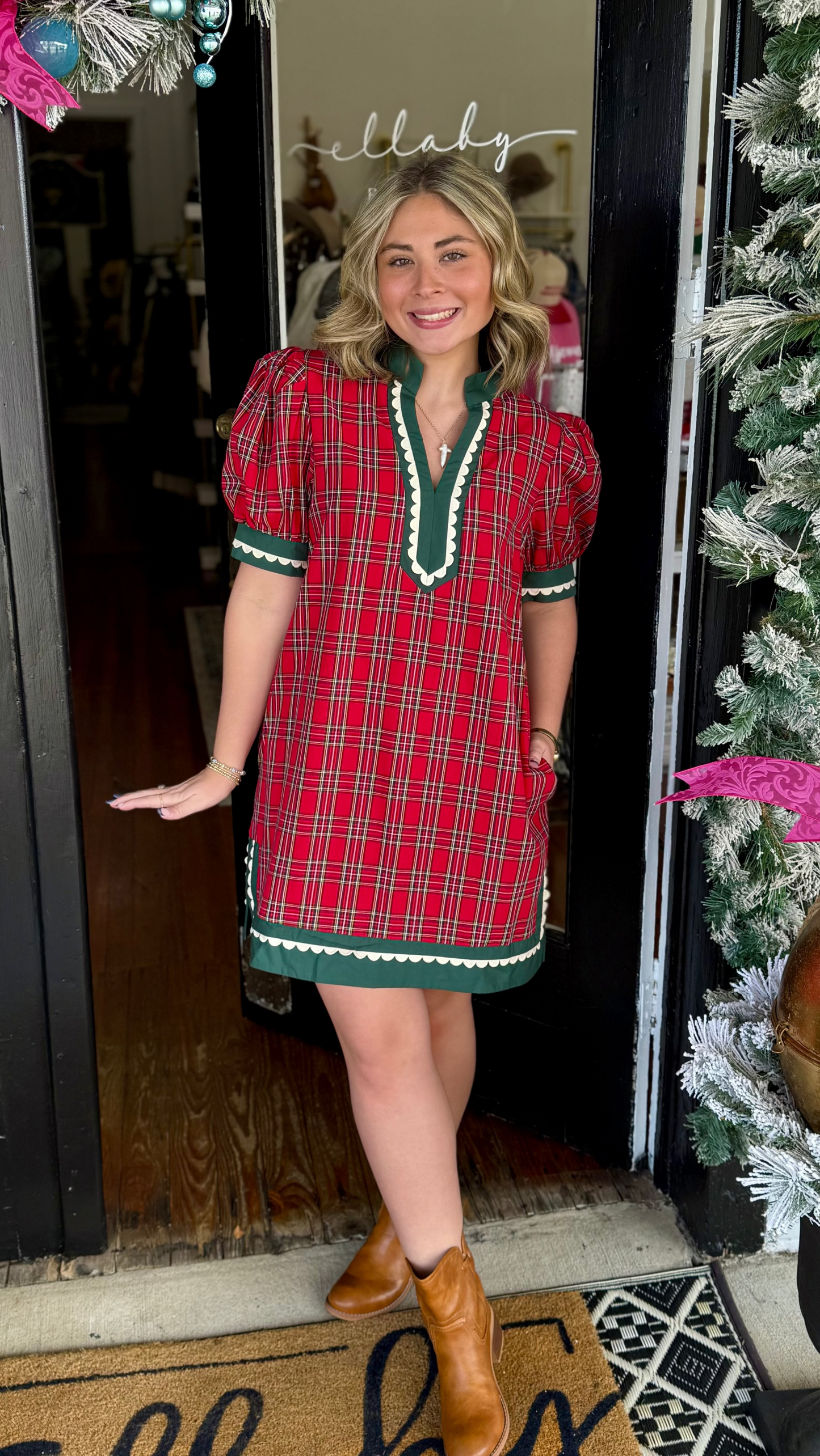 Highland Holiday Plaid Dress