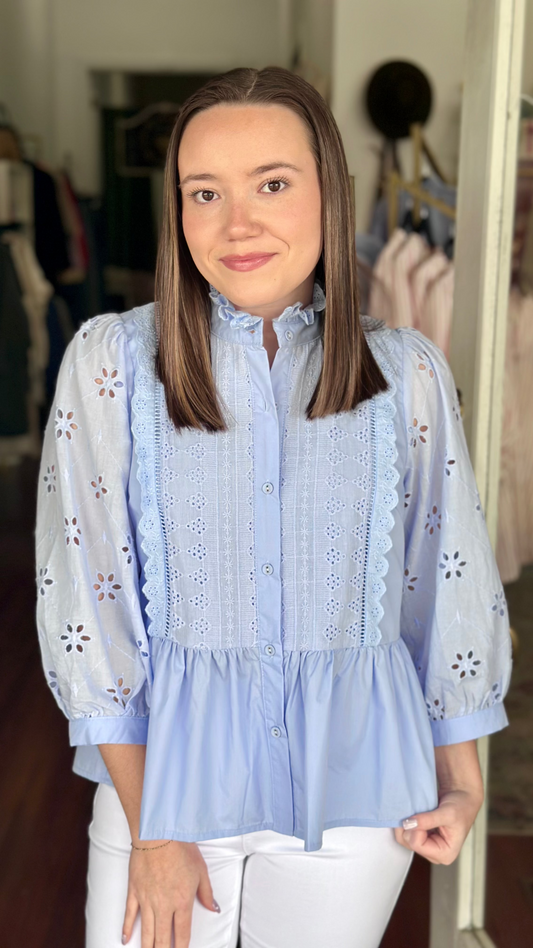 Floral Cutout Sleeve