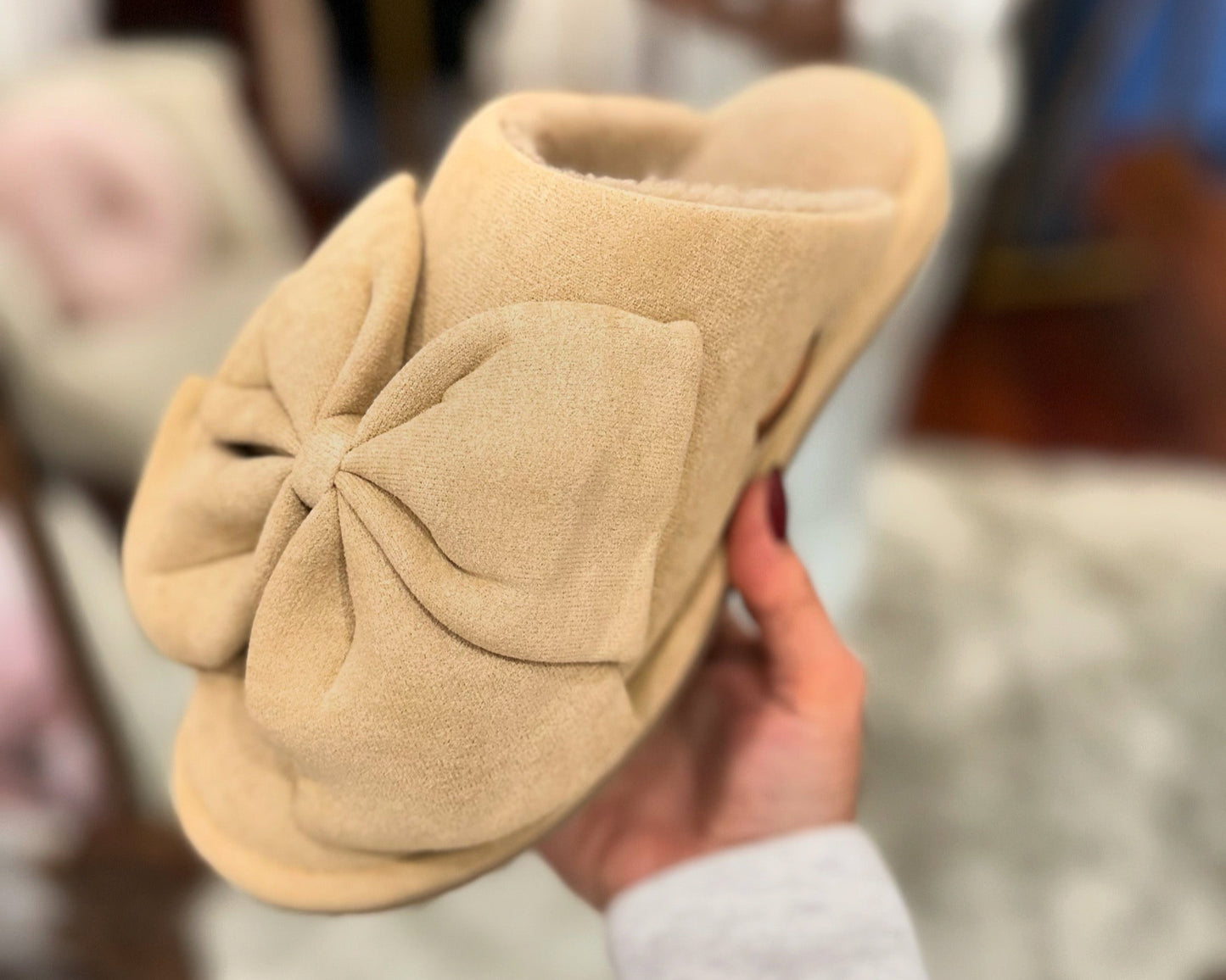 Cozy Bow Slippers