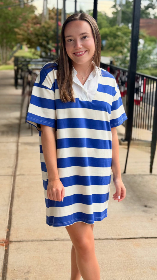 Stripe Royal Dress