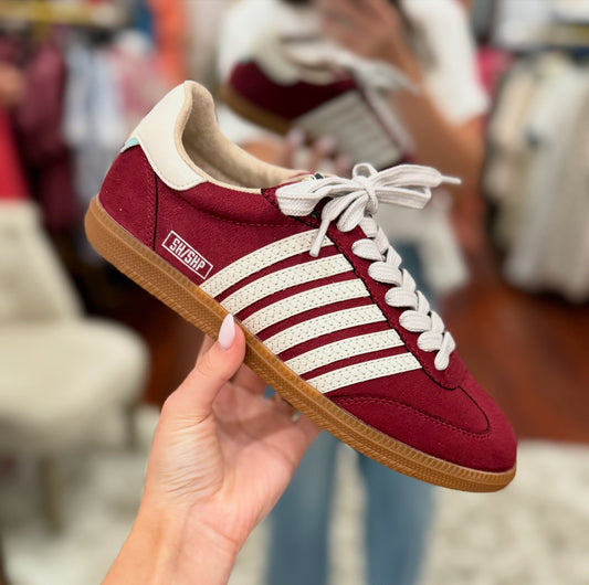 Stevie Wine Suede Sneaker
