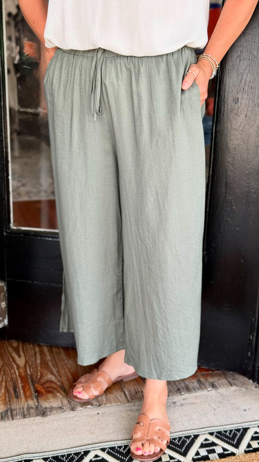 In The Greens Linen Pant